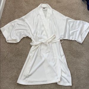 Victoria’s Secret white silky robe
